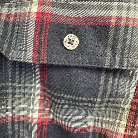KUHL Men's Flannel Cotton Wool Plaid Button Down Shirt, Size Medium - Picture 6 of 12